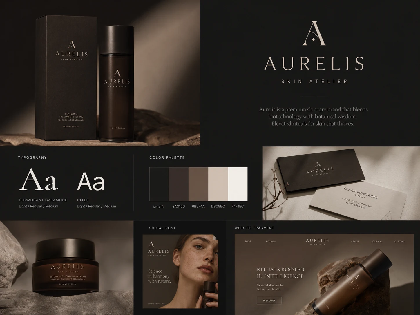 Premium brand identity board